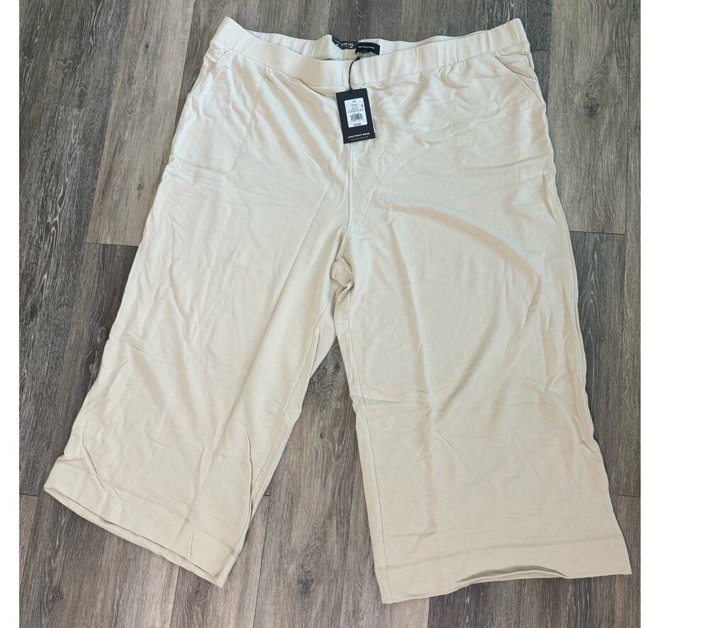 Who What Wear Wide Leg Cropped Sweatpants, 4x